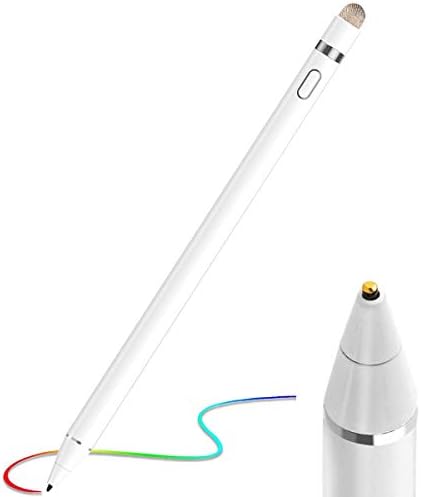AICase Active Stylus Pen,Stylus Pens for Touch Screens 1.45mm High Precision and Sensitivity Point Capacitive Stylus, for Most Touch Screen Device (White)