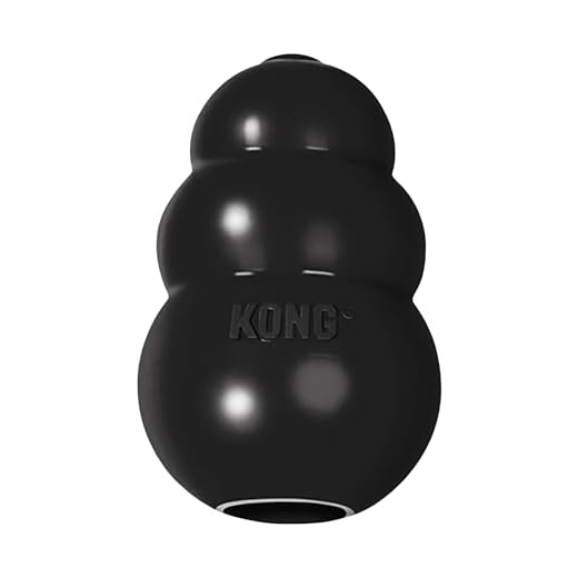KONG - Extreme Dog Toy - Toughest Natural Rubber, Black - Fun to Chew, Chase and Fetch - for Large Dogs