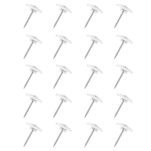 LALAFINA 200 Chinchetas Transparentes para Engranajes Chinchetas para Mapas De Viaje Chinchetas Decorativas De Corcho Chinchetas para El Hogar Chinchetas Transparentes para Colgar