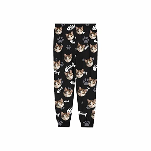 YESCUSTOM Personalized Cat Face Pajama Pants for Men Custom Photo Printed Pajama Bottoms Trousers for Boyfriend Husband4