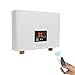 Produktbild Mini Durchlauferhitzer Elektrische Warmwasserbereiter, Tankless Sofortiger Dusche Heizgerät Wasserhahn Durchlauferhitzer, 3.5KW Konstante Temperatur Smart Heater für Badezimmer KücheWeiß 3.5kw)