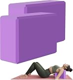 Yoga Block 2er Set Pilates Yogablöcke aus EVA Schaumstoff Pilates Blocks Yoga Blöcke Exercise Blocks Fitness Block Yogablock für Damen Herren Training Stretching Meditation (D)