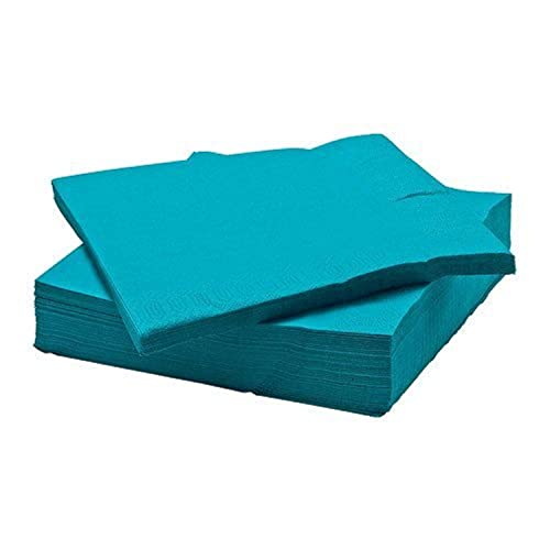 Ikea FANTASTISK - Papel servilleta, Turquesa / 50 Pack / 50 Pack - 40x40 cm