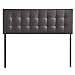Modway Lily Tufted Faux Leather Upholstered Queen Headboard in Brown