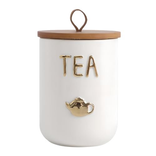 ALSKHEAS Ceramic Tea Canister