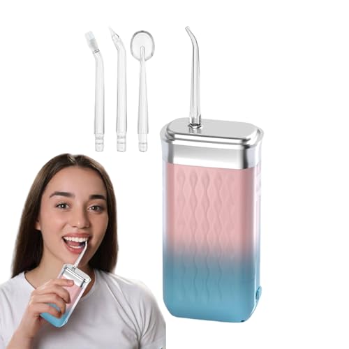 FLOSS Agua Para Dientes - Irrigador Portátil | Flosser Ajustable En Modo Pulso | Arandela A Batería | Herramienta De Cuidado De Dientes Dentales | Limpiador De Riego Impermeable