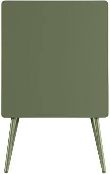 Lafuma Balcony II Galvanized Steel Folding Outdoor Patio Table, Moss