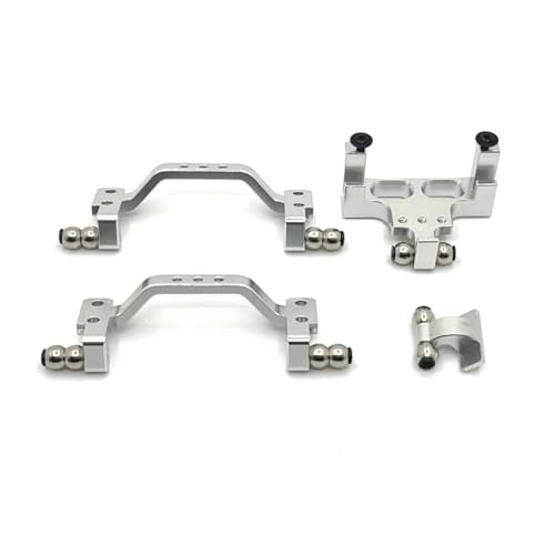 Pièces de rechange WPL C64 kit de tringlerie en métal argent pour amélioration de voiture RC 1/16