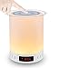 Produktbild beautijiam Nachtlicht Bluetooth Lautsprecher, Wireless Stereo Lautsprecher Mit Wecker, Touch Control Tischlampe Leuchtet 7 Farben Themen Für Kinder, Party, Schlafzimmer