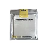 Reusable Rug Gripper Pads 4 Pack（10*10cm）Anti Curling Non Slip Carpet Corners for Wooden, Laminate & Tile Floors Washable, Vacuum Friendly, Strong Grip – White