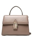 trussardi inside woman price  Trussardi Damen-Tasche 75B01180 aus Kunstleder Farbe Beige mit Griff und Schnalle Logo Ring