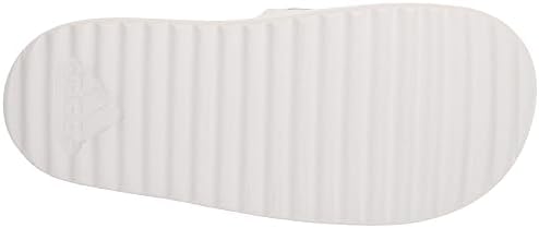 adidas Women's Adilette Platform Slide Sandal, White/Zero Metallic/Grey, 8 | Image 3