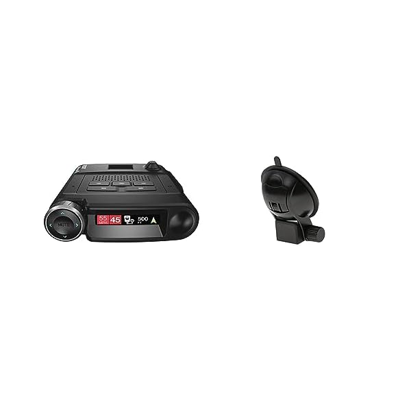 Escort MAXcam 360c Laser Radar Detector and Dash Camera – Great Range, 360° Protection, Shared Alerts & EZ Mag Mount – StickyCup Silicon Suction Cup (Black) for Escort Models IX, IXC