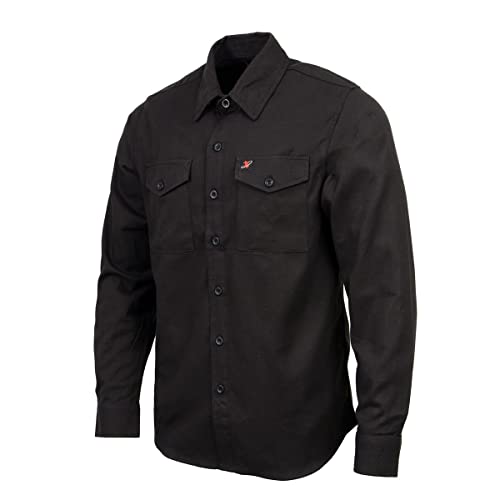 Milwaukee Leather MNG11655 Men's Solid Black Long Sleeve Cotton Flannel Shirt - 2X-Large by Milwaukee Leather - Used condition - Image 3