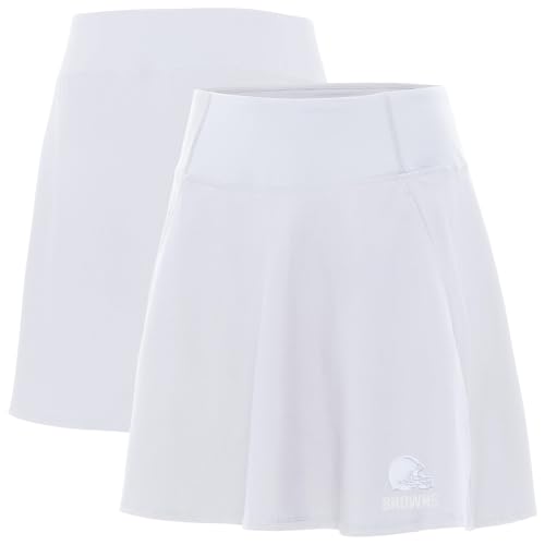 Antigua Women's White Cleveland Browns Chip Skort