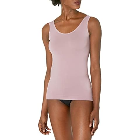 Yummie Women's Non-Shaping Simply Soft Seamless 2-Way Tank Cami Shirt, Elderberry, Large Cover