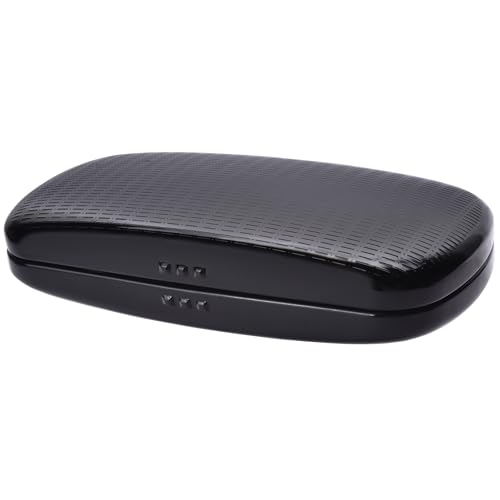 Philley Sunglasses Case Striped Aluminum Hard Shell Metal Spectacles Box Eyeglasses Case for Women & Men (Black)