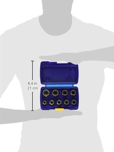IRWIN Bolt Extractor Set, Metric, 9-Piece (54019), Blue, 9-Piece, 8mm to 19mm - Image 2