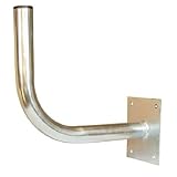  W WONECT Soporte Robusto Anclaje de Pared tejado para Antena parabólica de satélite o Televisión. Soporte de Pared Antenas. Mástil de Antena. Montaje en Pared. Brazo Robusto para Antenas