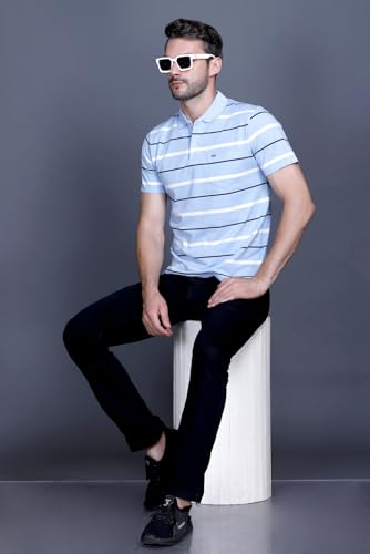 Image of GODFREY Polo T Shirt for Man with Pocket - Half T Shirt for Men Cotton