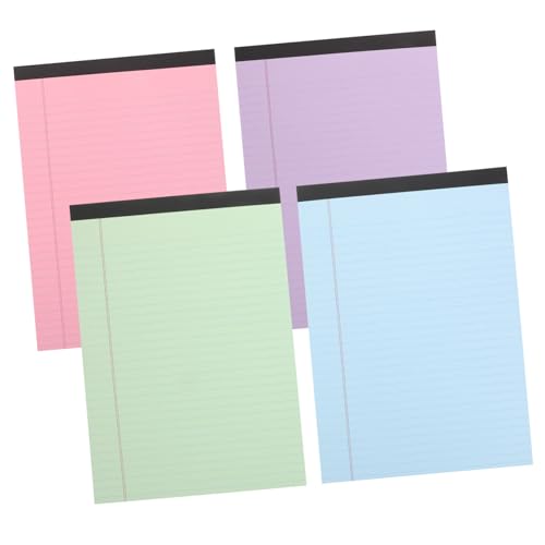 Bloc-notes papier détachable pour ne plus oublier vos courses lot de 4 carnets lignés de bureau