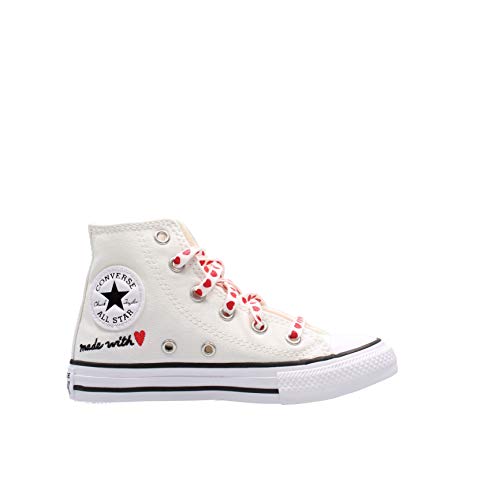 Converse Valentine's Day Chuck Taylor All Star High Top White Bamboo Kids Boy Mod. 671123