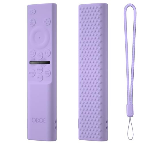Image of Samsung QLED TV Remote Cover - Silicone Case with Loop (H-Lavender Purple) - Compatible with Samsung Smart TV Remote BN59-01311