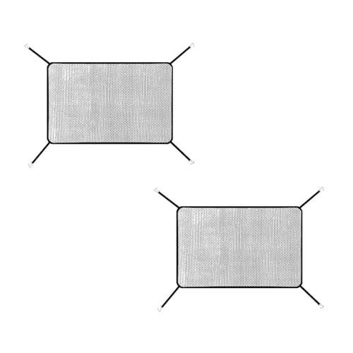 Zeathery Car Center Mesh Grille Protection Mesh, Poplar Willow Thickened Tank Radiator Filter, Multi-functional Replacement Accessory, Suitable for Most Cars (Black)