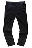 JP 1880 Męskie spodnie chinosy, biznesowe, Flexnamic, model New York, czarny, 4XL