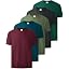 A:wine Red+dark Teal Blue+green+dark Grey+forest Green