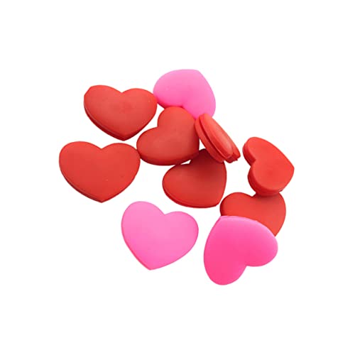 Garneck Tennis Vibration Damper Set 10 Pcs Heart Shape Absorbers for Tennis Racket Stability and Comfort