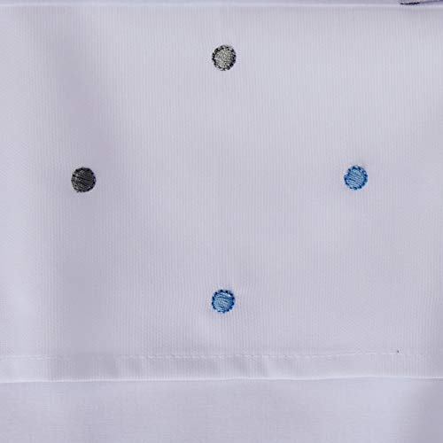 Minha Casa Baby Jogo De Lençol De Mini Berço Poá Cinza/Azul Azul/Cinza