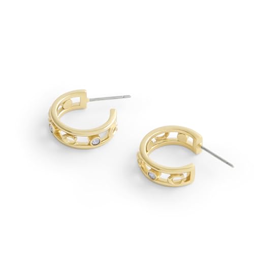 COACH Women's Signature C Open Hoop Earrings3