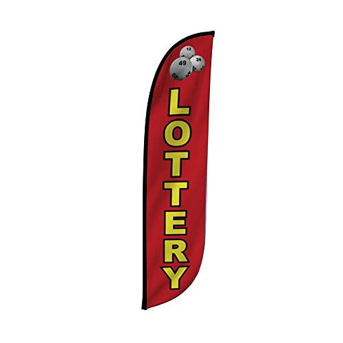 LookOurWay Feather Flag, Lottery, 12'