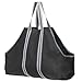 Produktbild ShelterLogic Kaminholztasche Schwarz/Grau | Tasche für bis zu 23 kg Brennholz | Holzkorb & Feuerholztasche zum einfachen Transport von Holz