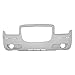 OE Replacement Chrysler 300/300C Front Bumper Cover (Partslink Number CH1000440)