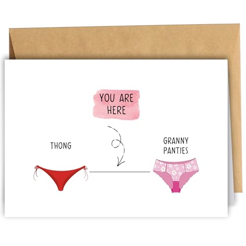 RYYike Funny Birthday Card for Women, Snarky Birthday Gift for Mom Sister, Happy Anniversary Card for Wife from Husband, Mother's Day Gift