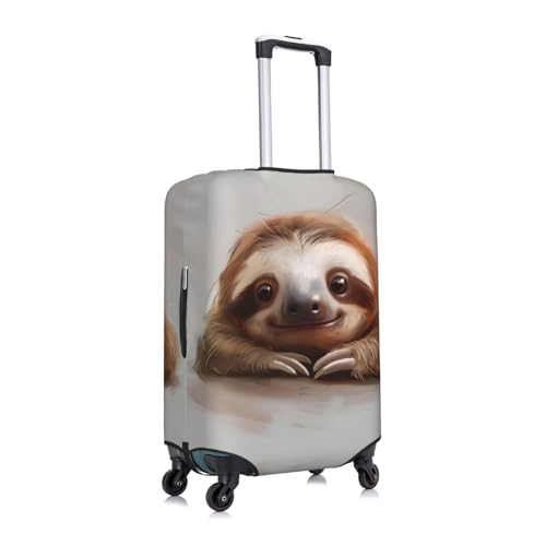 Adorable Sloth Print Washable Luggage Cover Fashion Suitcase Protector Cover Fits 18-32 Inch Luggage3