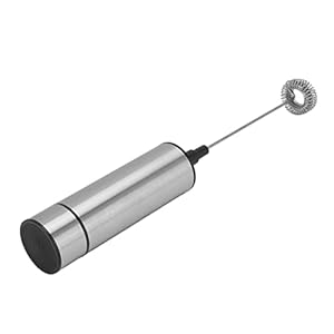 Melkopschuimer, snel opschuimende roestvrijstalen, geurloze, afneembare dubbele veer-mengkop, elektrische garde, One Touch-bediening, draadloze drankmixer met laag geluidsniveau