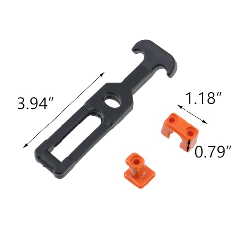 Image of T Tulead 2PCS Cooler Latch Replacement Rubber Hasp Latches Orange 160x44mm for Toolbox, Boat, Cooler