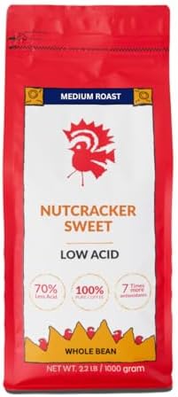 Puroast Low Acid Coffee Nutcracker Sweet Whole Bean, 2.5 Pound Bag