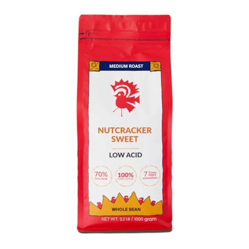Puroast Low Acid Coffee Nutcracker Sweet Whole Bean, 2.5 Pound Bag