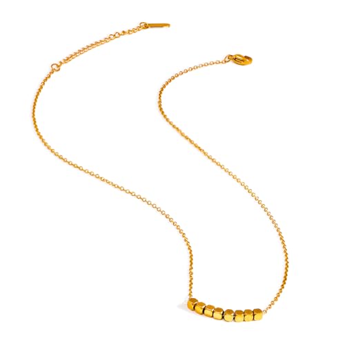 Image of Rubans Demi Fine Stainless Steel Necklace Chain Link Gift for Women & Girls