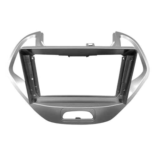 Panneau audio de voiture Ford Figo Aspire Freestyle 2019 cadre radio 9 pouces gris argent