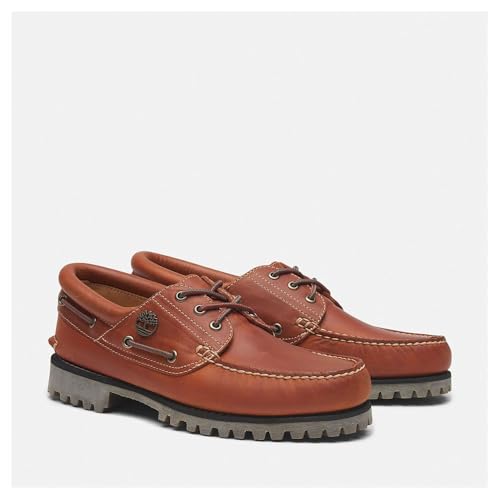 Image of Timberland Men's Authentic 3-Eye Lug Handsewn Boat Shoes