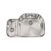 Franke PCX160LH Prestige Classic 32-Inch Offset to the Left Double Bowl Undermount Kitchen Sink