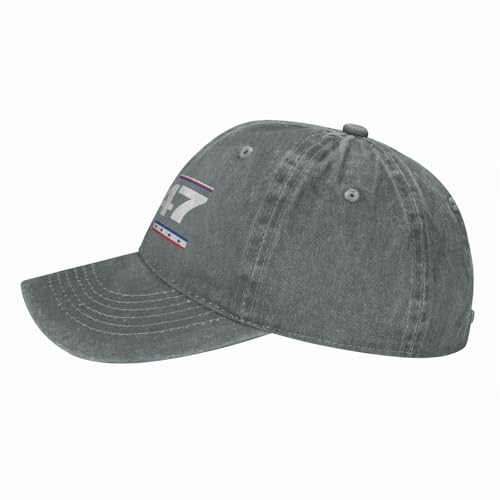 Gorra ajustable gris estilo Trucker miniatura 3