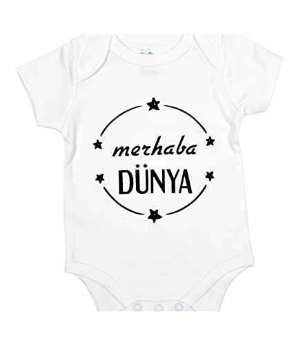 Emmis Glück Babybody Merhaba Dünya tureckie Hallo świat prezent z okazji narodzin rozm. 50/56 Cover