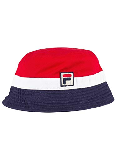Mens Fila Basil Peacoat White Bucket Hat