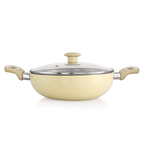 Image of COOKWELL Non Stick Kadai 2.5L Stir-Fry Pan (German Microcrystal Technology) (Granite)